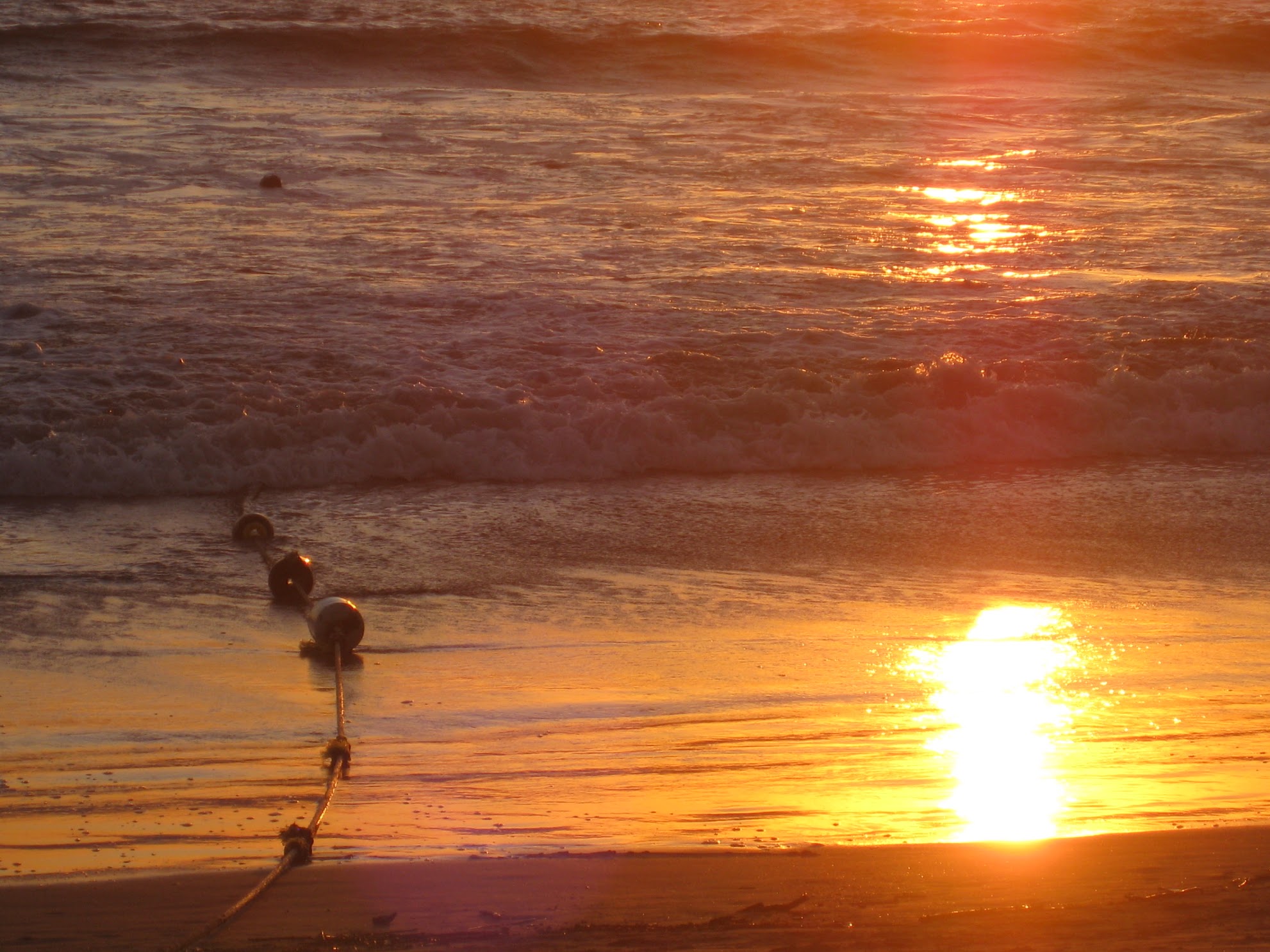 sunset on beach
