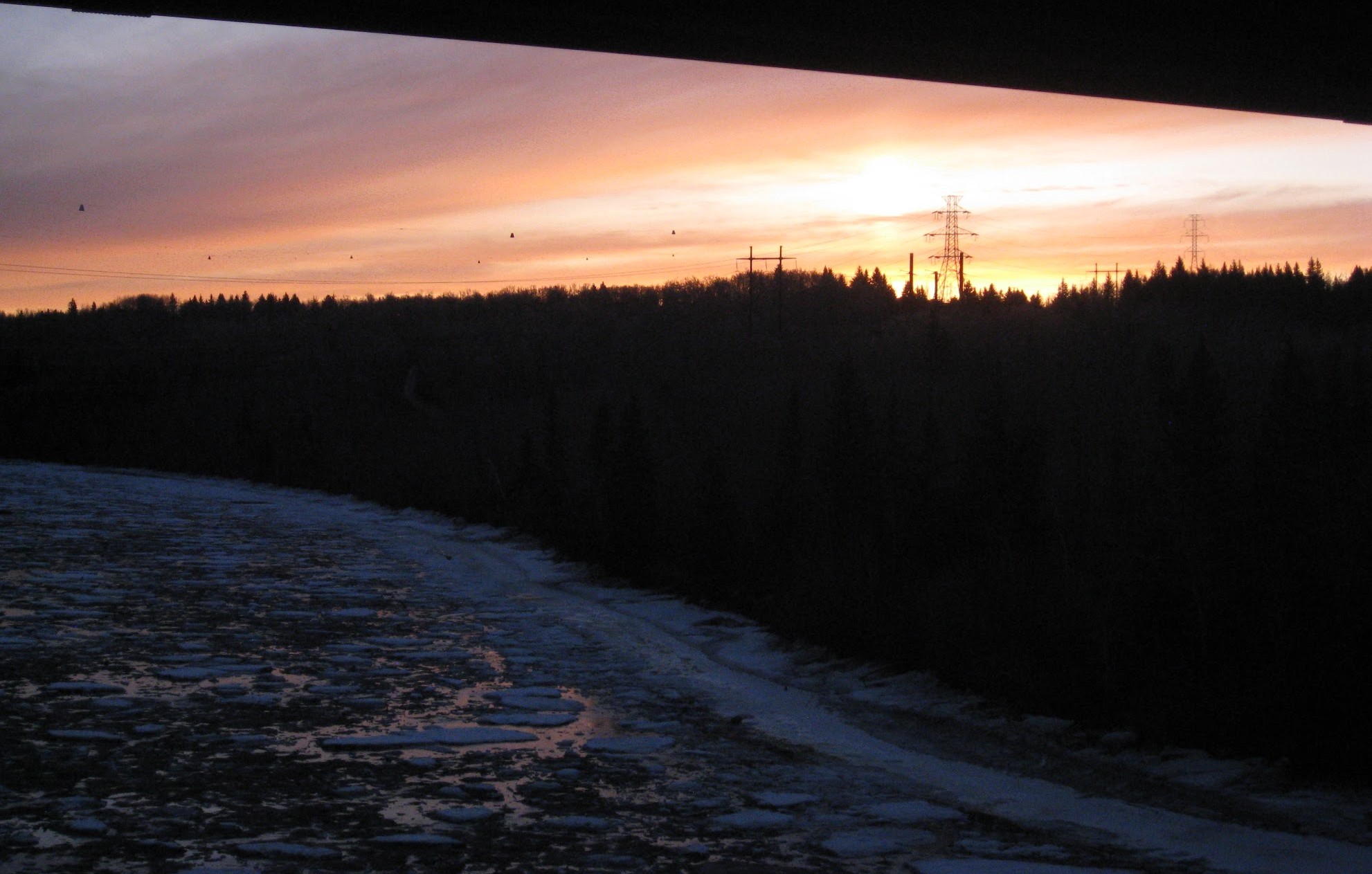 icy river